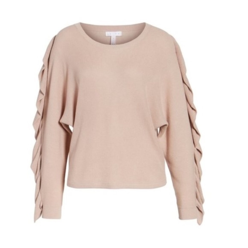 Leith Ruffle Sleeve Sweater - Picture 2 of 7